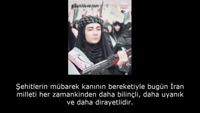 Şehitlerin mübarek kanının bereketiyle bugün İran milleti her zamankinden daha bilinçli, daha uyanık ve daha dirayetlidir. 7