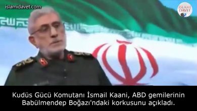 Kudüs Gücü Komutanı İsmail Kaani, ABD gemilerinin Babülmendep Boğazı'ndaki korkusunu açıkladı. 6