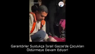 Garantörler Sustukça İsrail Gazze'de Çocukları Öldürmeye Devam Ediyor! 3