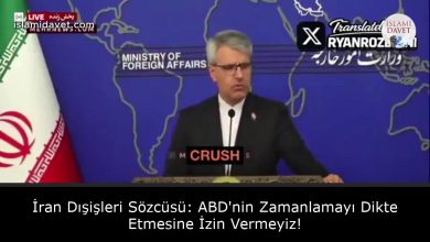 İran Dışişleri Sözcüsü: ABD'nin Zamanlamayı Dikte Etmesine İzin Vermeyiz! 3