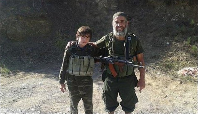 Thirteen-year-old Moroccan boy fights in Syria: Pictures