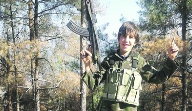 Thirteen-year-old Moroccan boy fights in Syria: Pictures