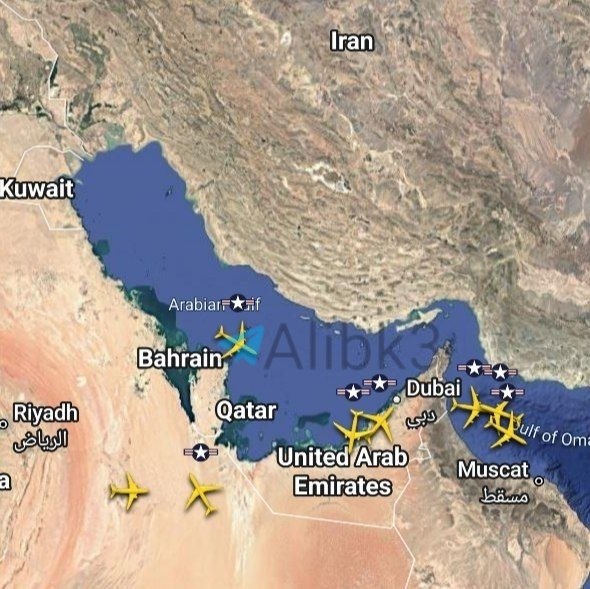 Amerikan tanker uçağı Fars Körfezi ve Hürmüz Boğazı üzerinde uçuş yapıyor.