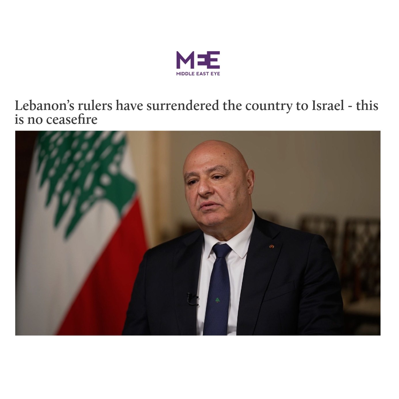 Middle East Eye: Lübnan yöneticileri ülkelerini İsrail'e teslim etti