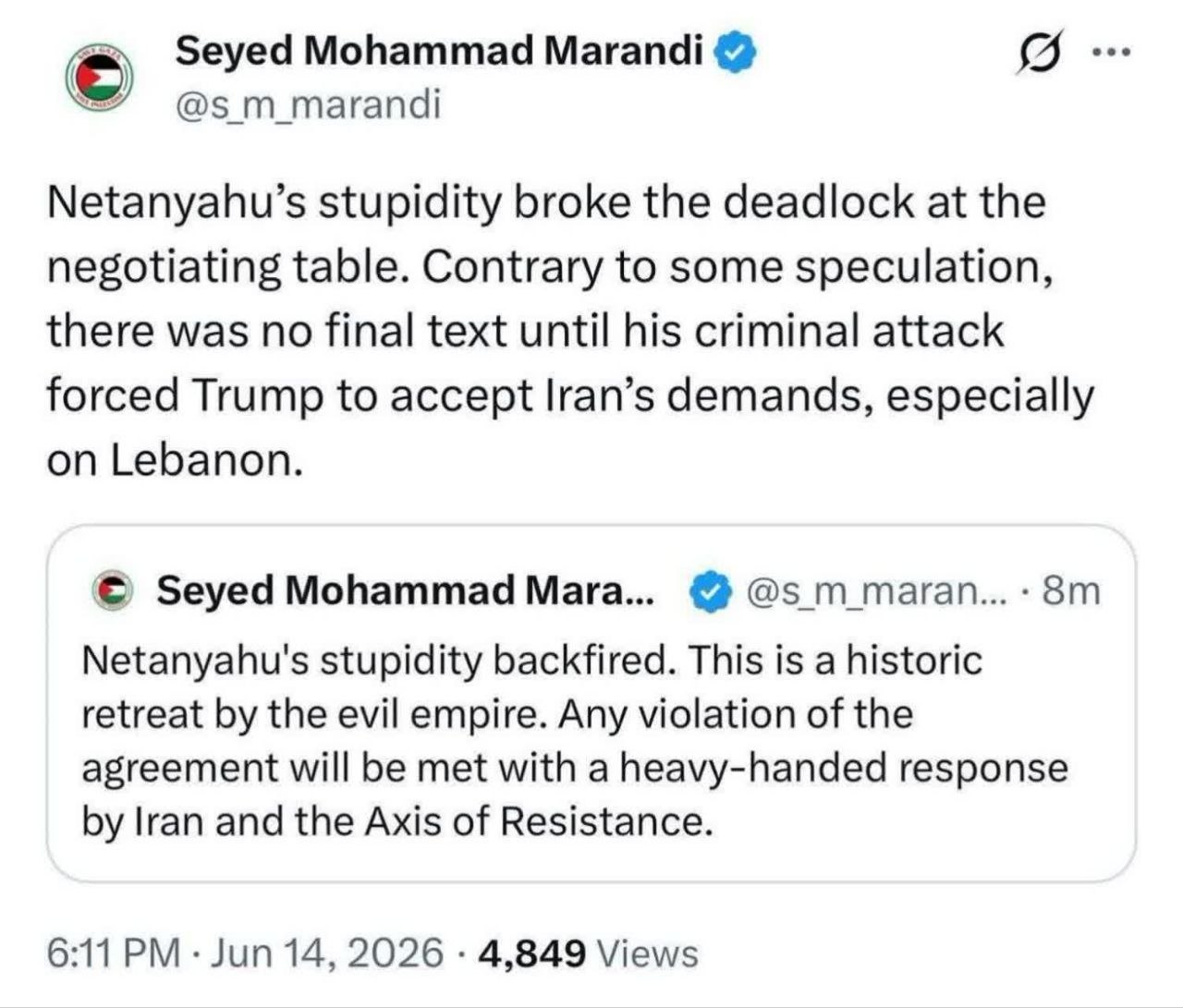 Netanyahu aptallığıyla müzakerelerdeki çıkmazı kırdı!