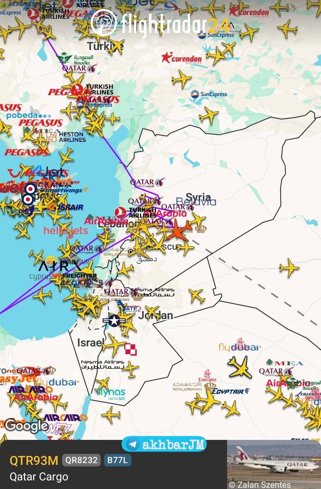 Suriye üzerinde şiddetli GPS kesintisi oluştu