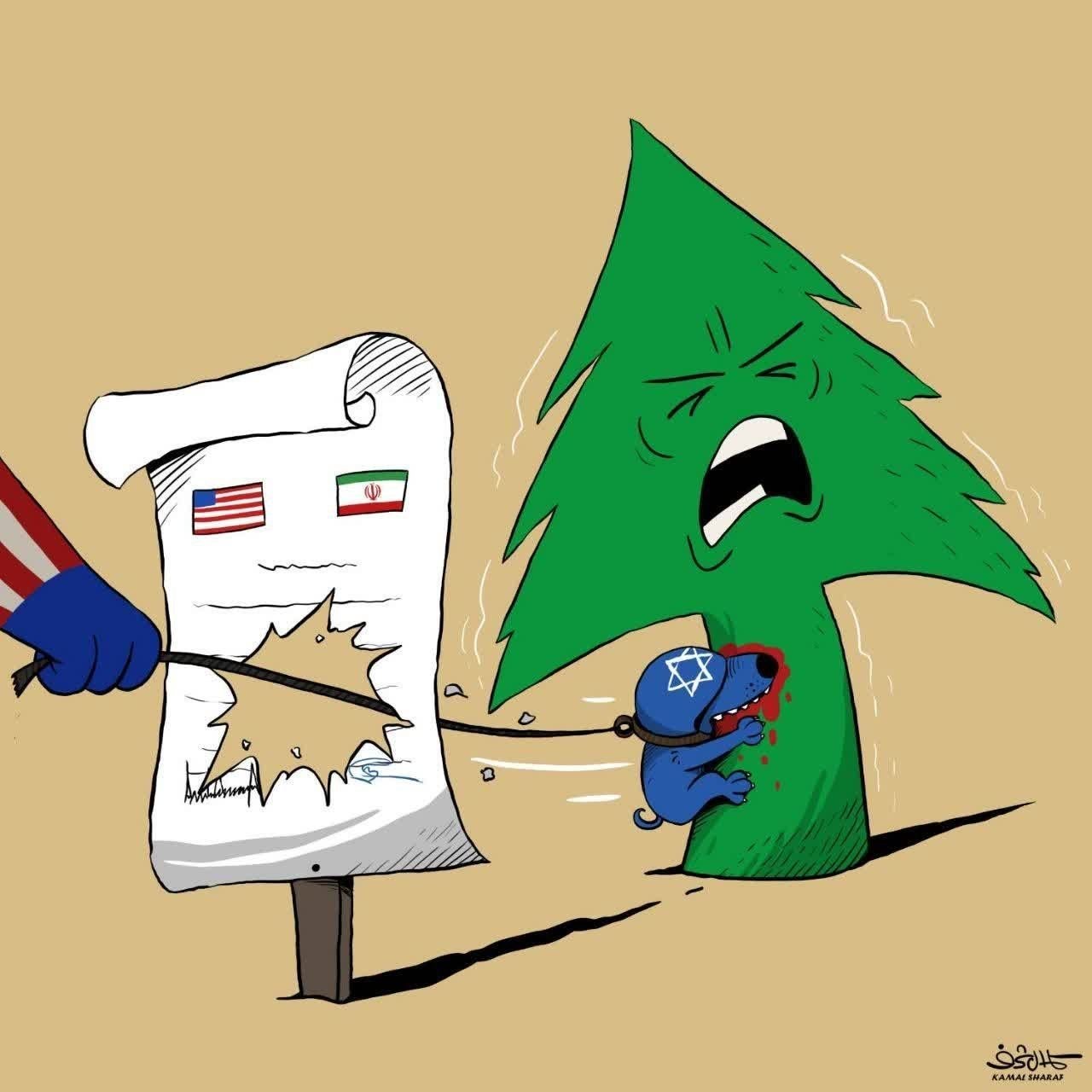 Yemenli karikatürist Kemal Şerif'in mutabakat imzalanması ve Lübnan durumu üzerine tepkisi!