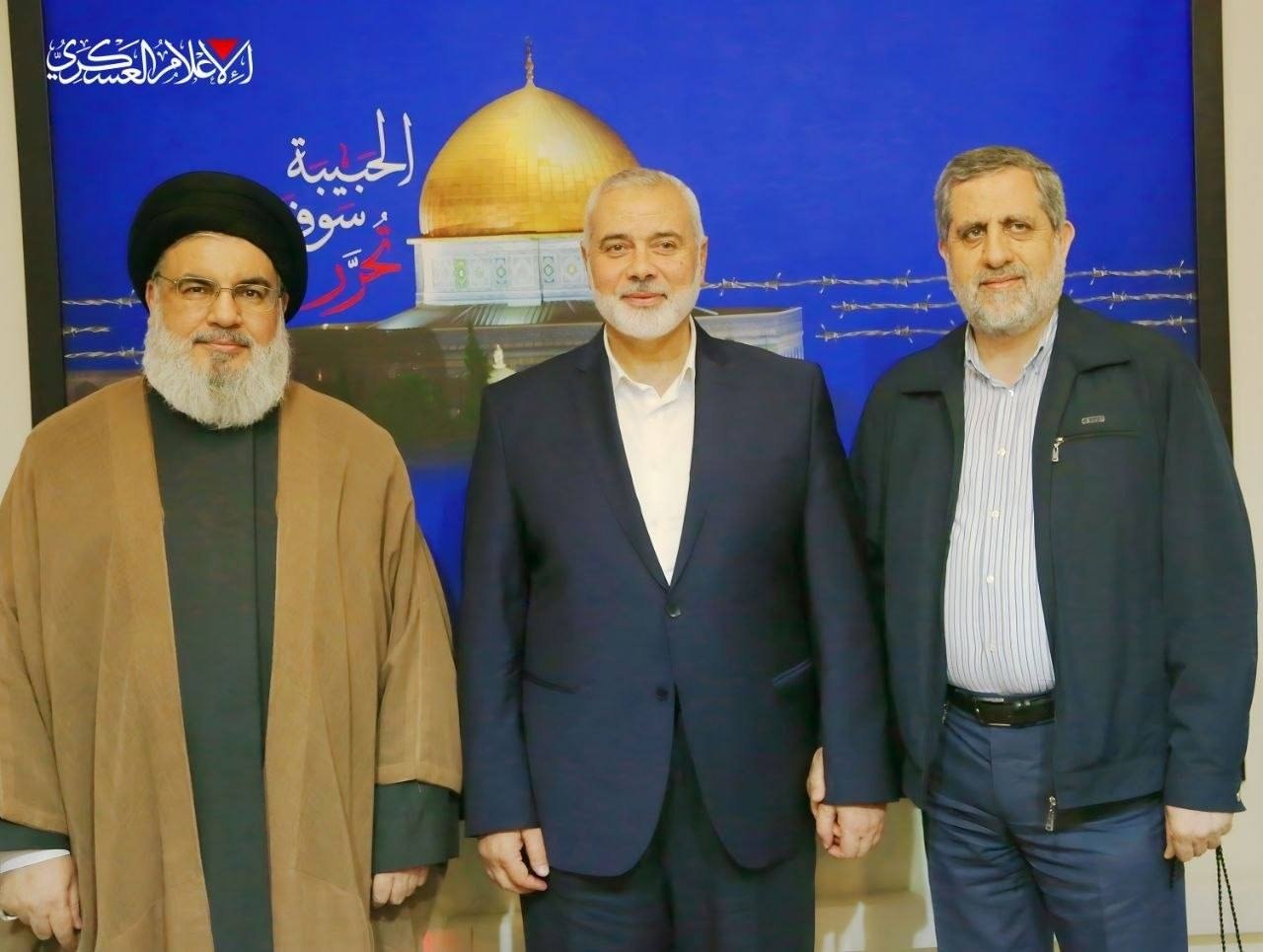 Şehit Hacı Ramazan'ın Şehit Nasrallah ve Hamas şehitleriyle görüntüleri