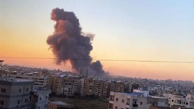 Siyonist savaş uçakları Lüban'ın bazı noktalarına şiddetli saldırı başlattı