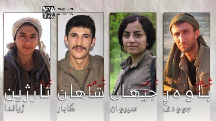 PJAK terör örgütü, Mahabad'da İran güçleriyle çıkan çatışmalarda öldürülen dört üyesinin kimliklerini açıkladı.