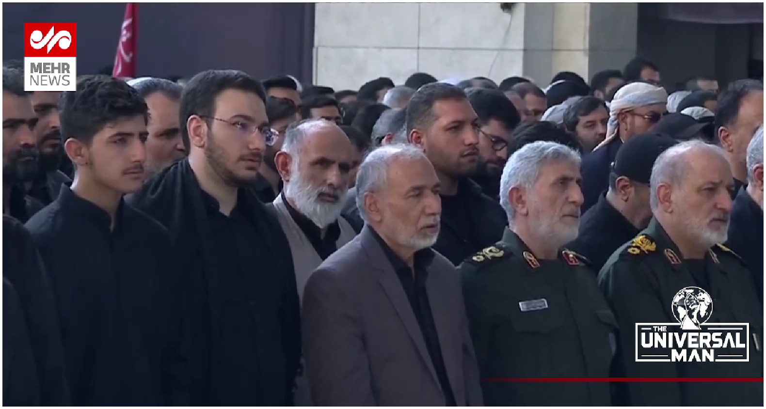Kudus Orduları komutanı İsmail Kaani Şehit Lider'in cenaze namazında...