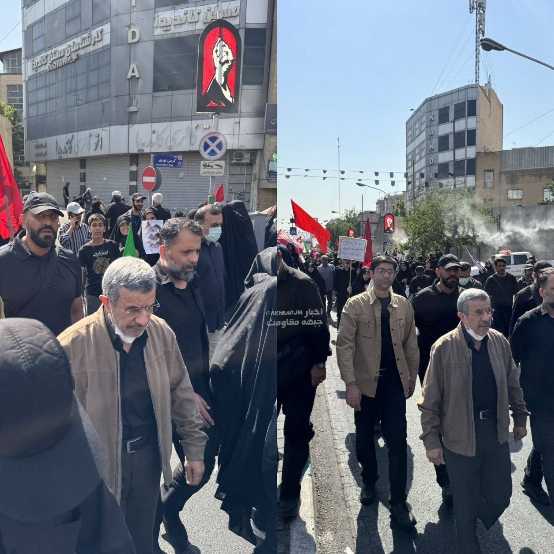 Mahmud Ahmedinejad'ın Cenaze Törenindeki Katılımı
