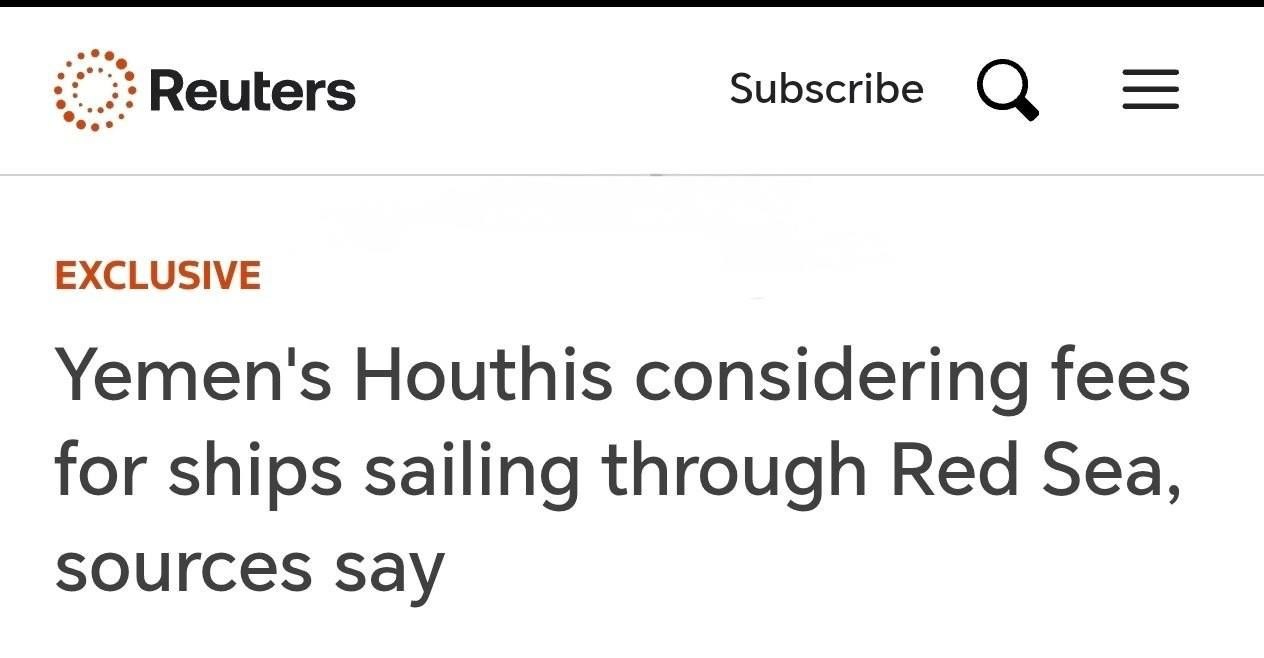 Reuters: Husiler, Kızıldeniz ve Bab el-Mandeb Boğazı'ndan geçen gemilere vergi uygulamayı düşünüyor.