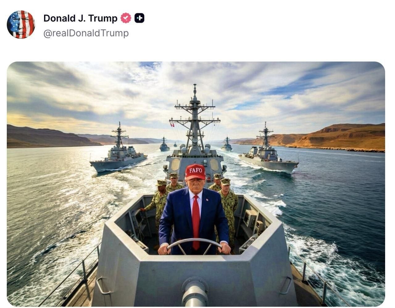 Trump, yapay zeka yardımıyla Umman Boğazı'nı geçti.