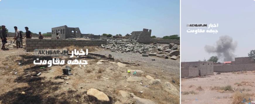 Husiler, Yemen'in Hudeide vilayetinin güneyindeki El-Huce bölgesinde Suudi paralı askerlerinin saklanma yerlerini bombadı.