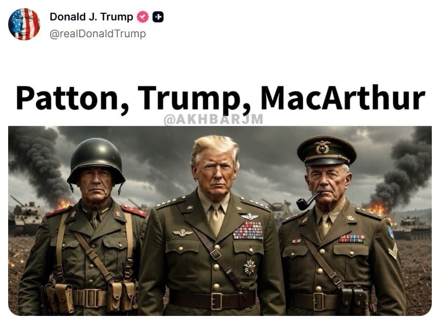 Trump tarzı güç gösterisi; bu sefer askeri üniforma ve yapay zekâ yardımıyla!