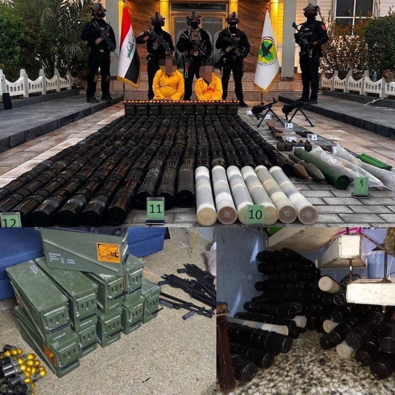 Terörle mücadele güçleri Irak'ın başkenti Bağdat'ta silah tüccarlarını tutukladı.