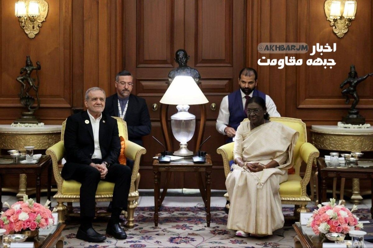 İran Cumhurbaşkanı Pezeşkiyan, Hindistan Cumhurbaşkanı Murmu ile görüştü