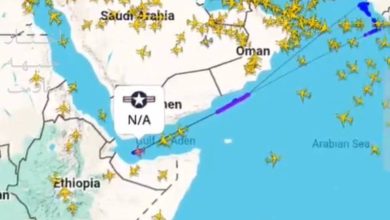 ABD Donanmasına ait P-8A Poseidon uçağı Aden Körfezi’nde uçuyor