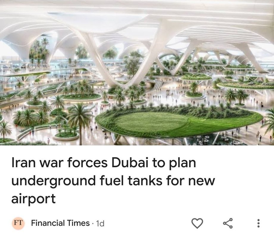 İran savaşı Dubai’yi yeni havalimanı için yer altı yakıt depoları kurmaya yöneltti