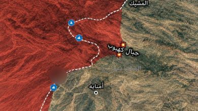 Yemen güçlerinin Kahbub Dağları’nı kontrol altına almasının ardından ilerleme haritası