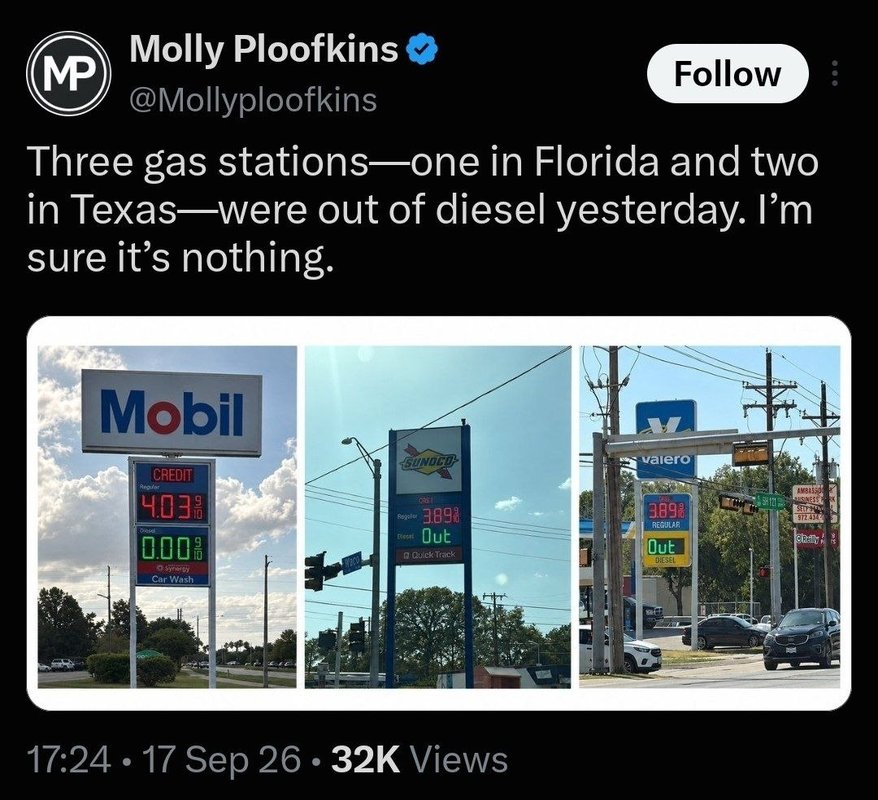 Amerikalı gazeteci: Florida ve Teksas’ta motorin tükendi