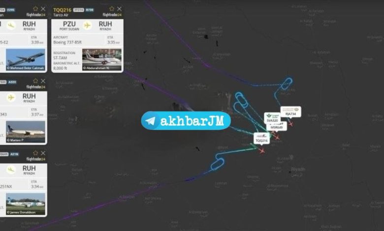 Yemen Silahlı Kuvvetleri'nin saldırısıyla eş zamanlı olarak Riyad'a uçuşlar durduruldu