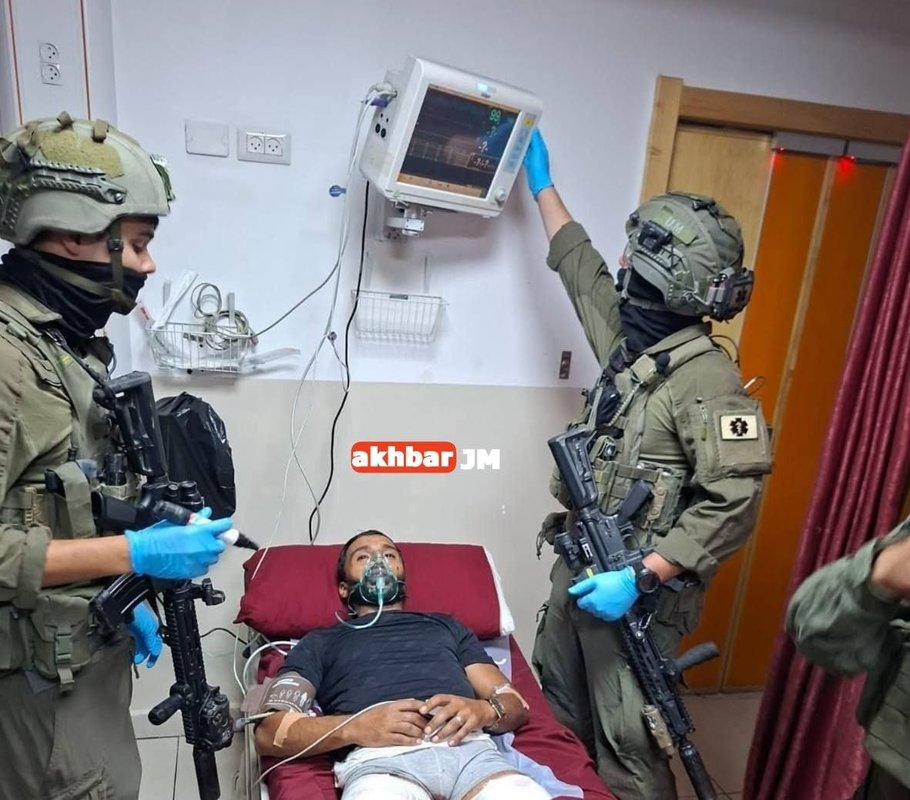 İşgalci İsrail Rejimi Ramallah’ta Yaralı Filistinliyi Hastaneden Kaçırdı