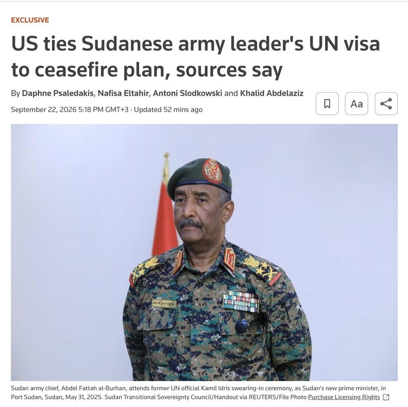 Reuters: ABD, Sudan Ordu Komutanı el-Burhan’a Vize Vermeyi Durdurdu