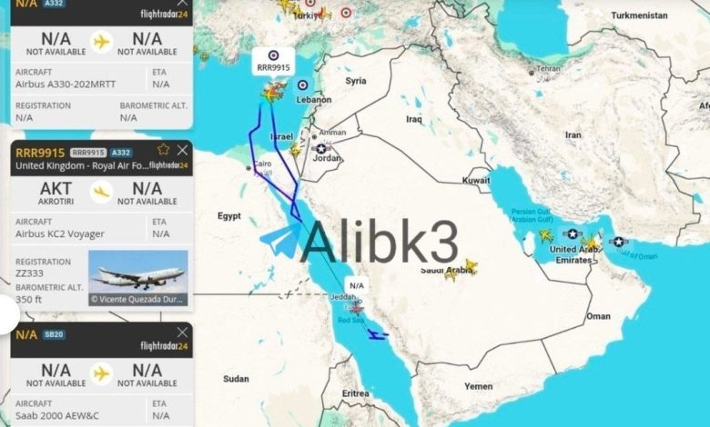 İngiliz Yakıt İkmali Uçağı Suudi Arabistan’da Görüntülendi