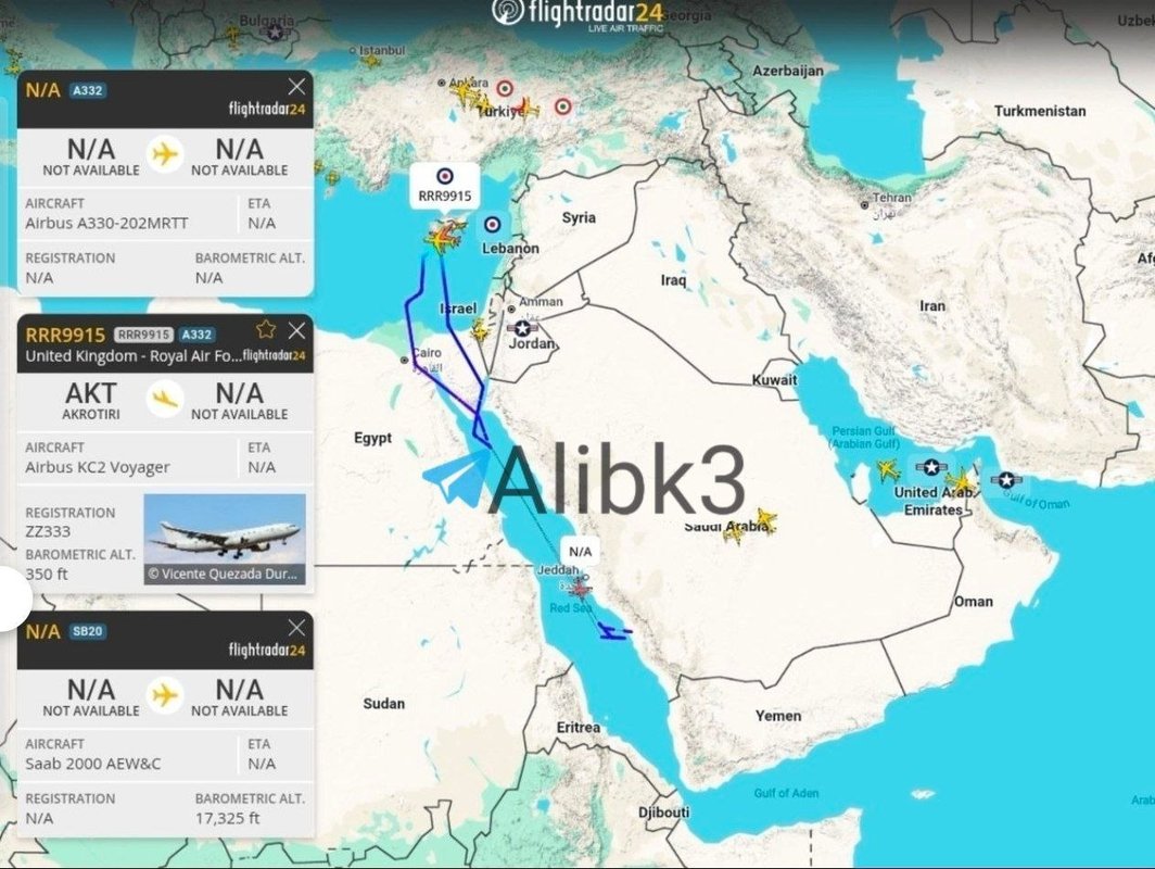 İngiliz Yakıt İkmali Uçağı Suudi Arabistan’da Görüntülendi