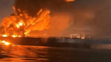 Birleşik Arap Emirlikleri'ne ait petrol tankeri Basra Körfezi'nde alev aldı