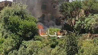 Yemen Silahlı Kuvvetleri, el-Sarari köyünde Suudi paralı askerlerin askeri teçhizatını ateşe verdi