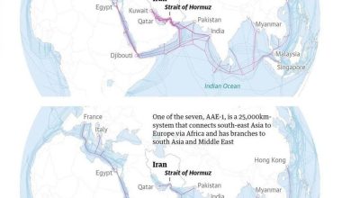 Guardian: En az yedi önemli internet kablosu Hürmüz Boğazı’ndan geçiyor